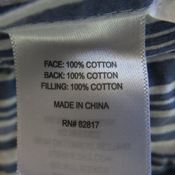 Sunham Home Fashions Blue French Floral Toile Print Shabby Chic Pillowcase - Picture 5 of 6